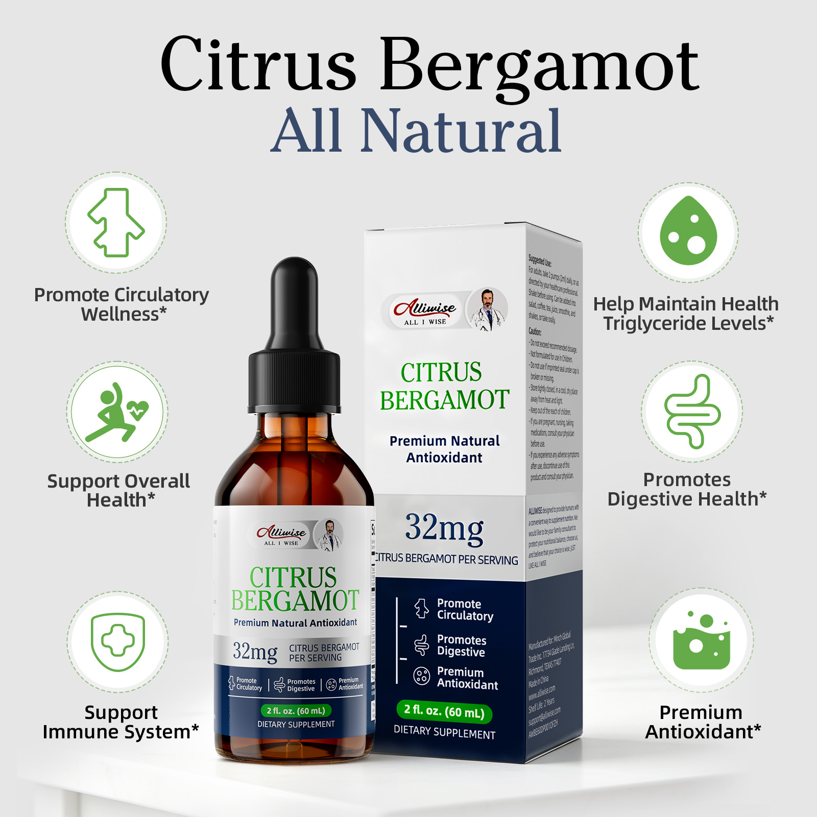 Premium Citrus Bergamout  Drop - Health Wellness Usa 리뷰 및 가격